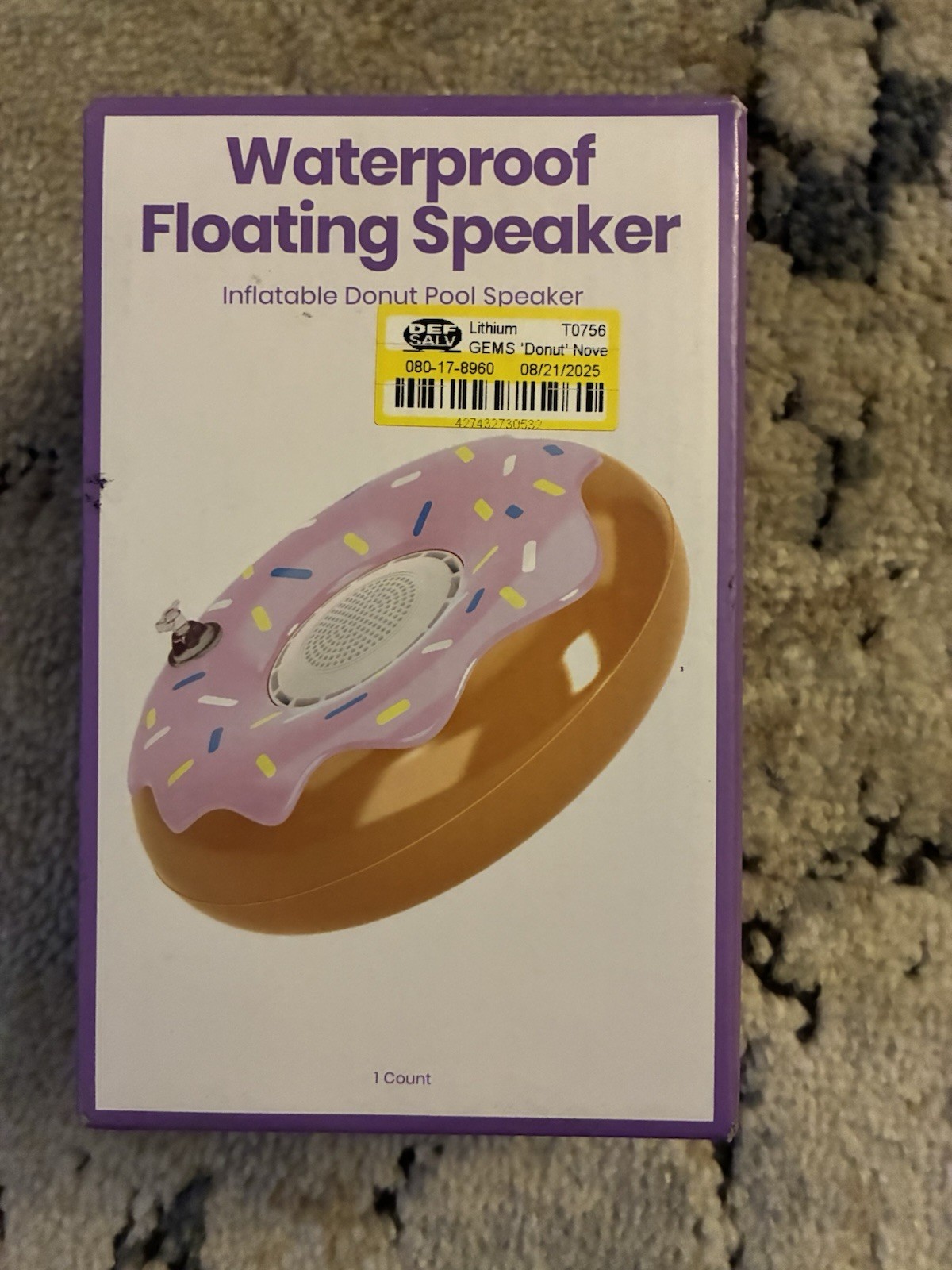 Nuevo - Altavoz Bluetooth Flotante Impermeable Donut Inflable