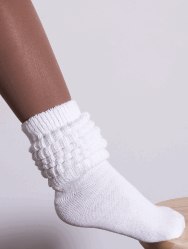 NUEVOS HOOTERS SEXY PEAVEY UNIFORME XLARGE LENGTH FUSCHIA STRETCHY SCRUNCHIE SOCKS - Imagen 6 de 7