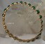 thumbnail 3 - HSN MichaeLisa Jewelry Designs Bubble Chrysoprase Cabochon Bangle Bracelet-SMALL