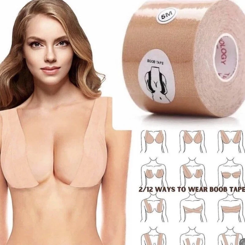 5M Boob Tape for Women Sexy Push Up Bra Body Adhesive Invisible Breast Lift  Tape