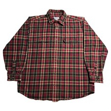 Carhartt Hubbard Flannel Shacket Men XL Long Sleeve Shirt Lumberjack Plaid Heavy