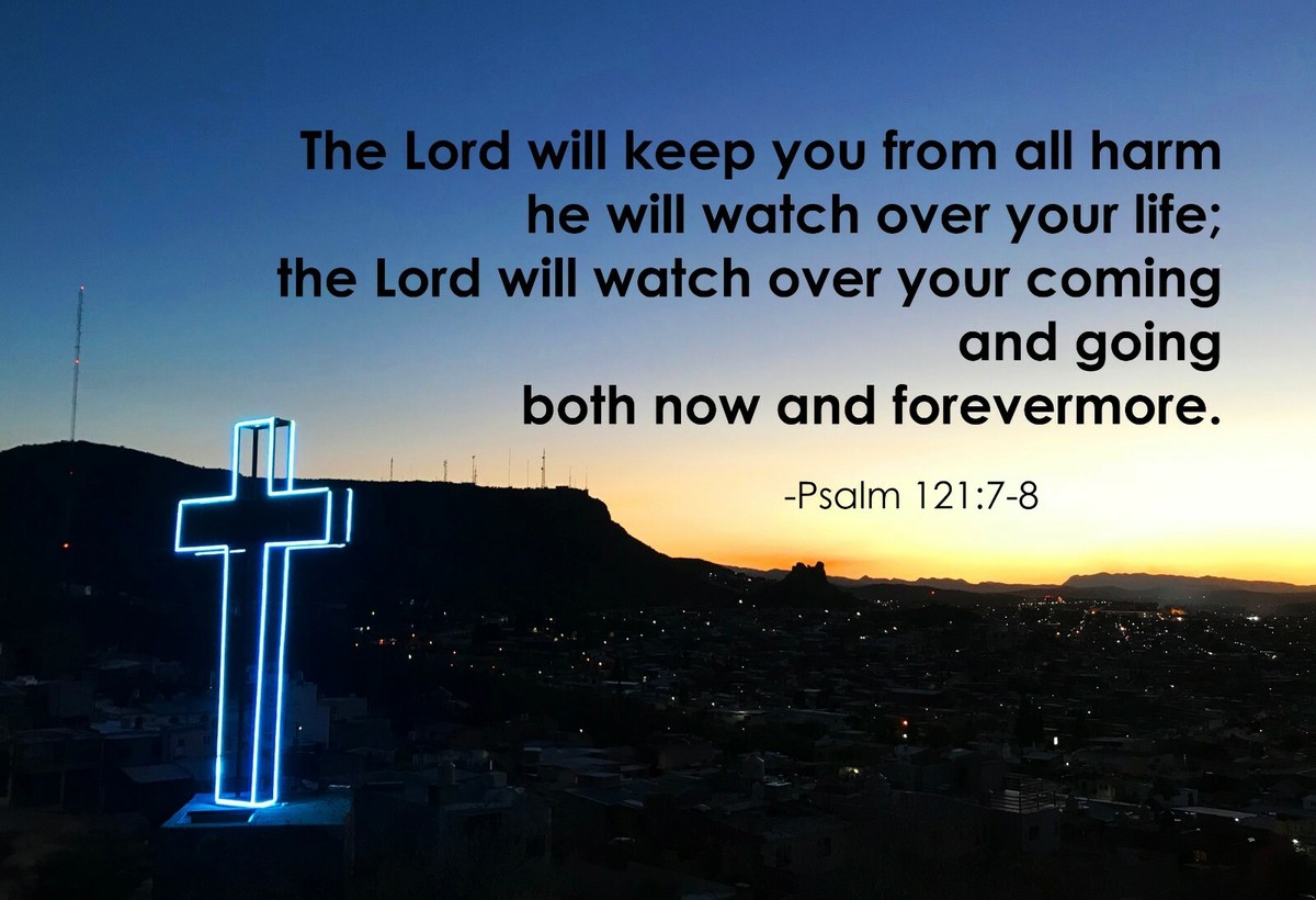 Psalm 121:7-8 The Lord Poster Print Picture or Framed Wall Art
