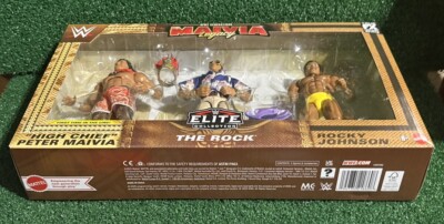WWE Mattel Elite The Rock, Rocky Johnson, Peter Maivia Legacy