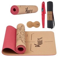 Km-Fit Tpe Yogamatte Gymnastikmatte Fitnessmatte Pilates Bodenmatte Sportmatte