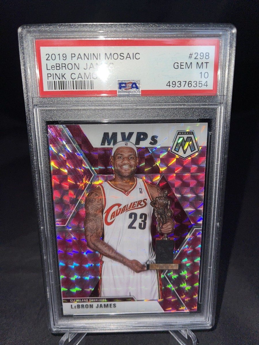 Mosaic Prizm 2019-20 LA Lakers Lebron James Pink Camo MVP