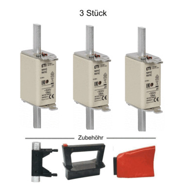 NH NH01 Sicherungseinsatz - 3 Stück Packung Messersicherung Sicherung