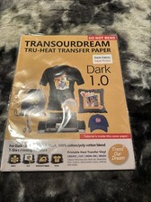 TransOurDream Heat Transfer Paper Vinyl Iron Dark 1.0 18  Sheets 8.5x11 Inkjet