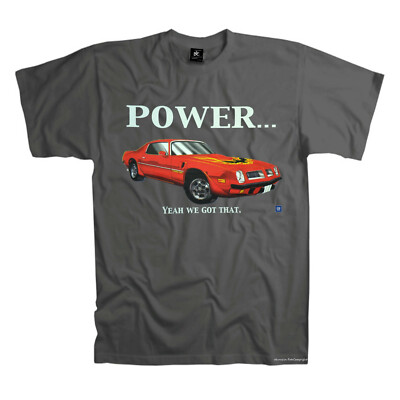 Auto T-Shirt PONTIAC TRANSAM vintage american Muscle Garage US Car *0166 grau