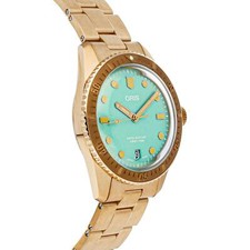 Oris Divers Sixty-Five 'Cotton Candy' Green Bronze 01 733 7771 3157-07 8 19 15 3