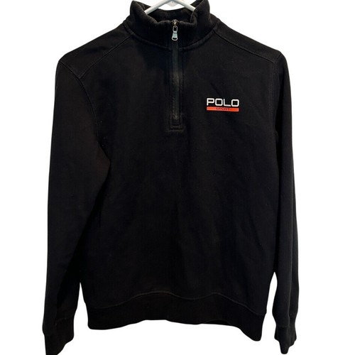 POLO Sport by Ralph Lauren Fleece 1/4 Zip Pullover Youth Large 14-16 Black