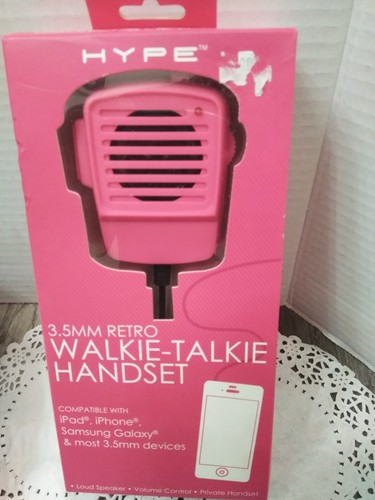 NEW Hype Retro Walkie-Talkie Handset for iPhone / iPad, Samsung, Galaxy - pink - 第 3/5 張圖片