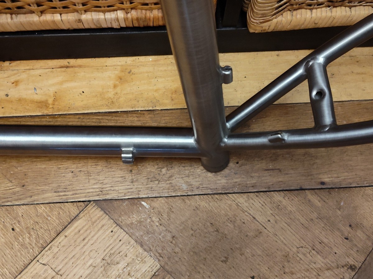 Vintage Custom Titanium Mountain Bike Frame 18