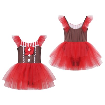 Kids Girls Skirt Dancewear Dance Costumes Concert Tutu Dress Masquerade Mesh