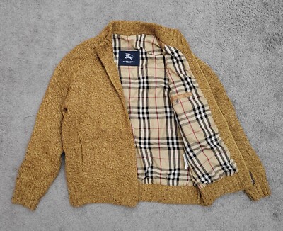 BURBERRY LONDNON FULL ZIP SWEATER JACKET NOVA