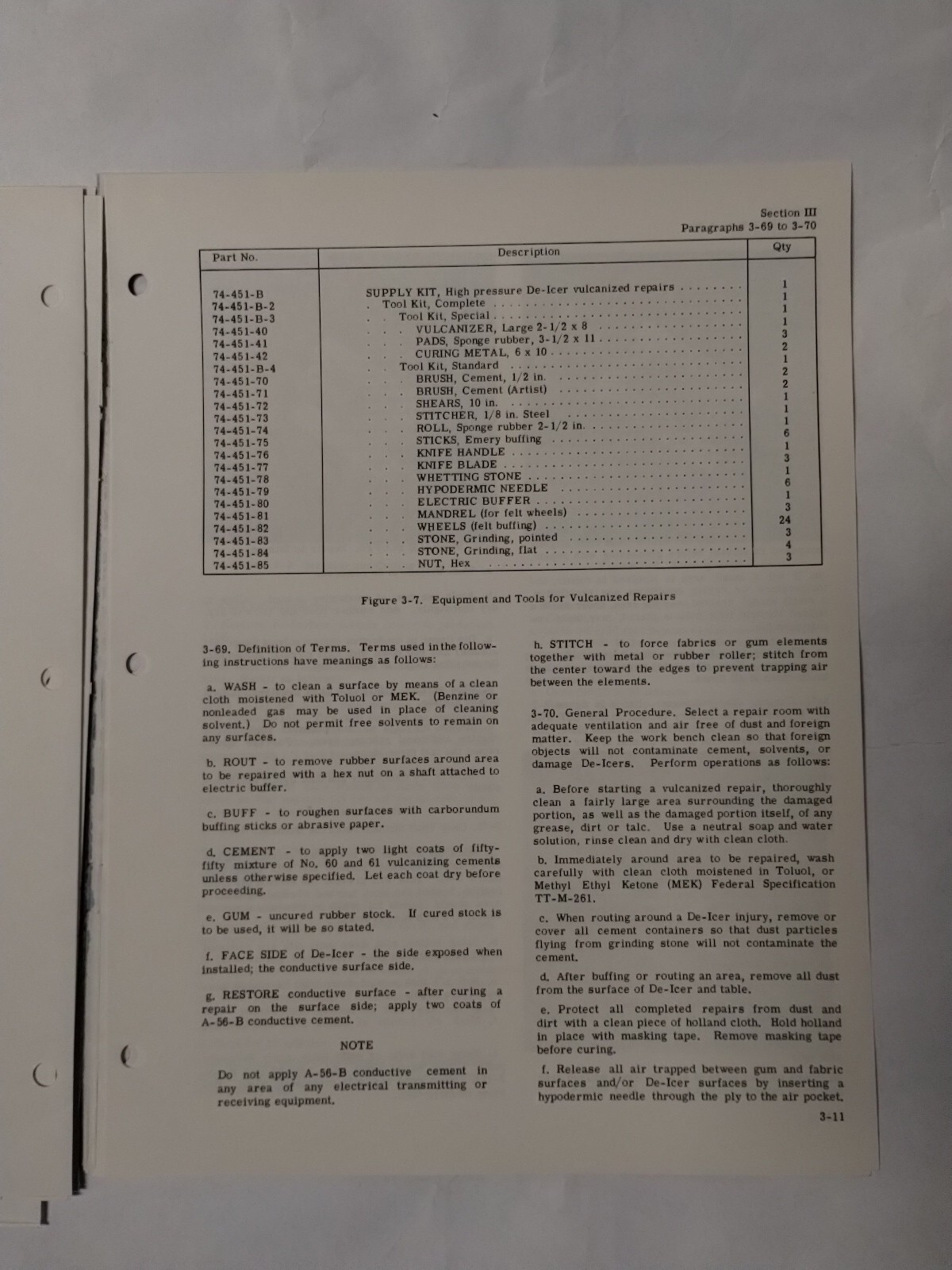 B. F Goodrich High Pressure Pneumatic De-Icers Maintenance Instructions-Original