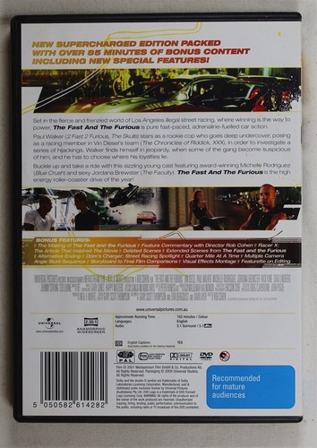 Paquete Fast And The Furious 2Fast 2Furious Fast & Furious + 5 DVD - Imagen 3 de 9