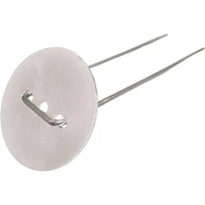 Farm Plastic Supply - White Ground Staple Cap and Stake