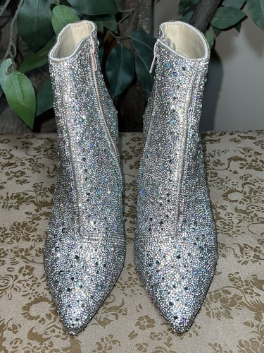 Betsey Johnson Womens Ankle Boot Bootie SB Cady Rhinestone Size 6 - Picture 7 of 10