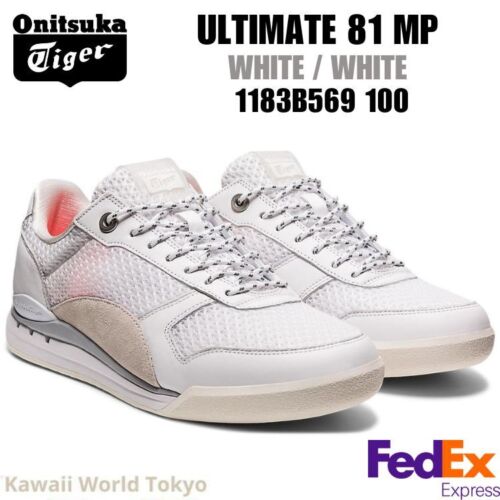 Onitsuka Tiger ULTIMATE 81 MP WHITE / WHITE 1183B569 100 UNISEX New Japan F/S - Picture 1 of 10