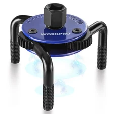 WORKPRO Universal Adjustable Oil Filter Wrench Magnetic 3-Jaw Oil Filter Removal