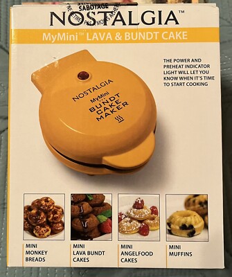 Nostalgia My Mini Lava and Bundt Cake Maker