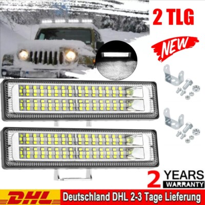 2X Auto LED Arbeitsscheinwerfer Light Bar Offroad Flutlicht Strahler 12V/24V SUV