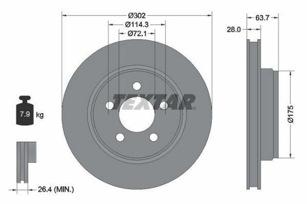 Bremsscheibe Jeep Cherokee 08--image