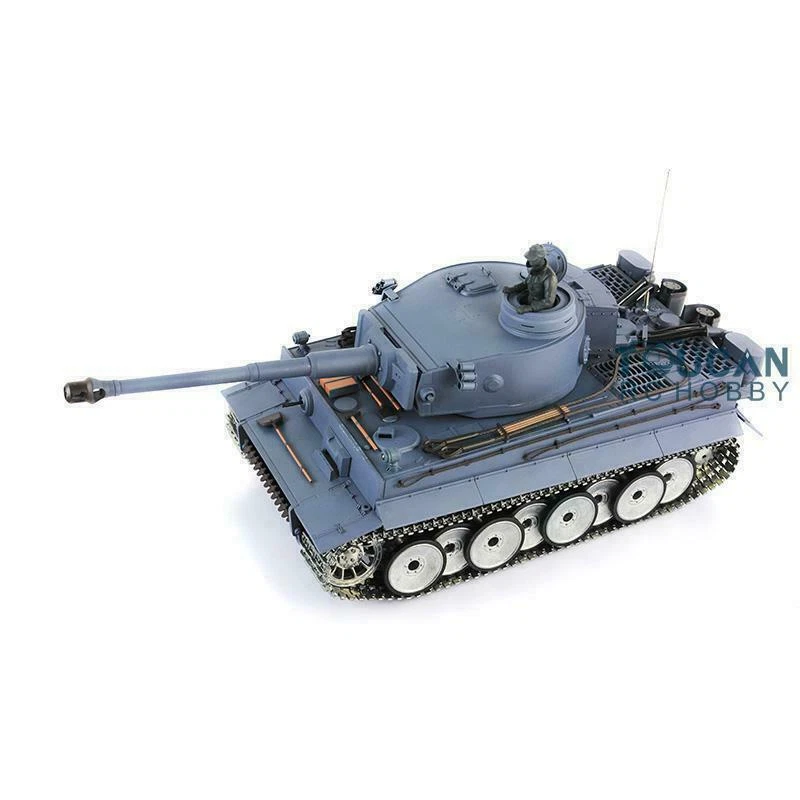 Henglong 1/16 7.0 Tiger I RTR BB RC Tank 3818 Barrel Recoil Metal Tracks Wheels - Image 4 of 4