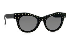 ITALIA INDEPENDENT SUNGLASSES AUTHENTIC NEW 0096 VR 009 B12 BLACK GOLD GRAY