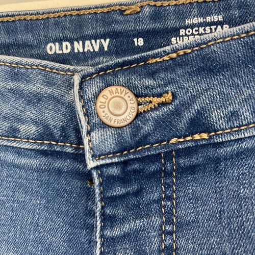 Old Navy Size 18 Rockstar Super Skinny High-Rise Stretch Secret Smooth Pockets - Picture 3 of 7