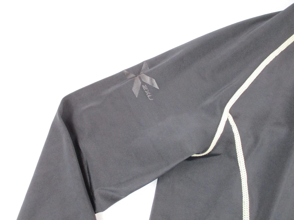 Camisa 2XU Para Hombre Talla Pequeña Negra Manga Larga Compresión Correr Atlética Foto 4 de 4