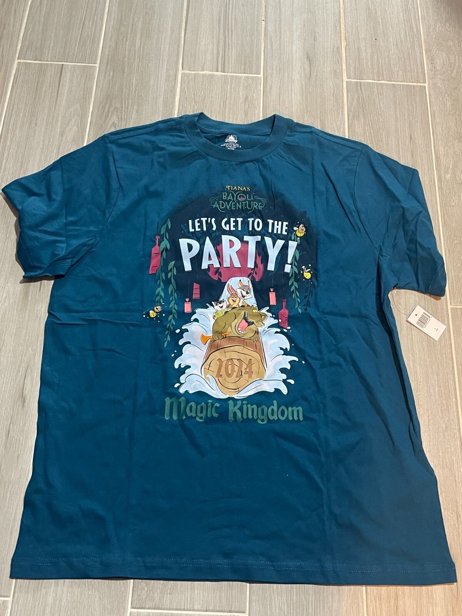 Disney Parks Tiana's Bayou Adventure Let's Get to the Party 2024 T-Shirt  Large L