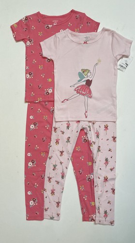 Carter's Baby/Toddler Girl Snug Fit Short Sleeve Pajama Sets 4-PC Sz: 12M-5T $36 - Picture 8 of 11