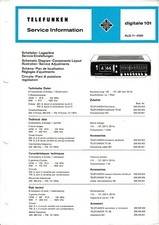 Service Manual-Anleitung für Telefunken Digi...