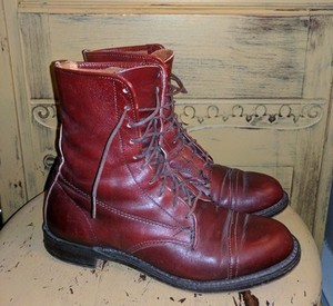 red granny boots