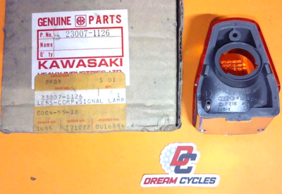 NOS OEM Kawasaki 23007-1126 Right Signal Lamp Light Lens ZX ZX1000