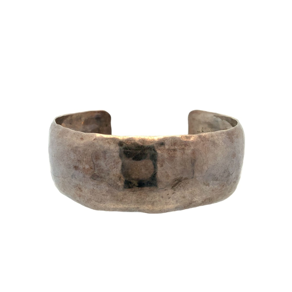 Schroth Hand Made Sterling Silver Hammered Bangle