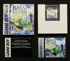 Bass Masters Classic ( Nintendo Game Boy Color, 1999) Complete With Poster