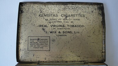 kensitas cigarettes history KENSITAS CIGARETTE TIN STANDARD 100 SIZE