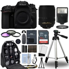 Nikon D7500 Digital SLR Camera Body + 18-140mm VR Lens + 32GB Accessories Kit