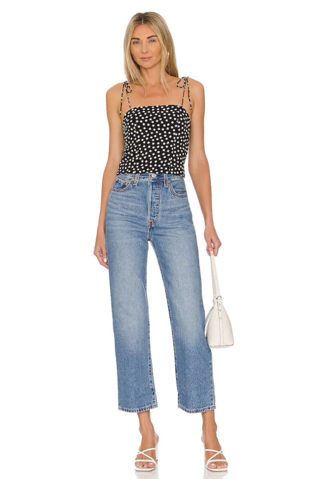 Levi's High Rise Ribcage Straight Leg premium big E A… Gem