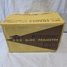 1950s Sawyers Rotodisc 500XR Projector for 2x2 Slides Slide Projector in Box