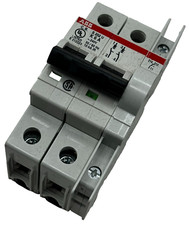 ABB CIRCUIT BREAKER S202U- K6A 2 POLE 240V 50/60 HZ 10kA IR E212323 S 202 U-K🔔