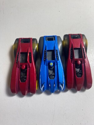 Hot Wheels 2011 V5334 Eagle Massa HWFD Maroon Blue Lot of 3 Loose 1/64