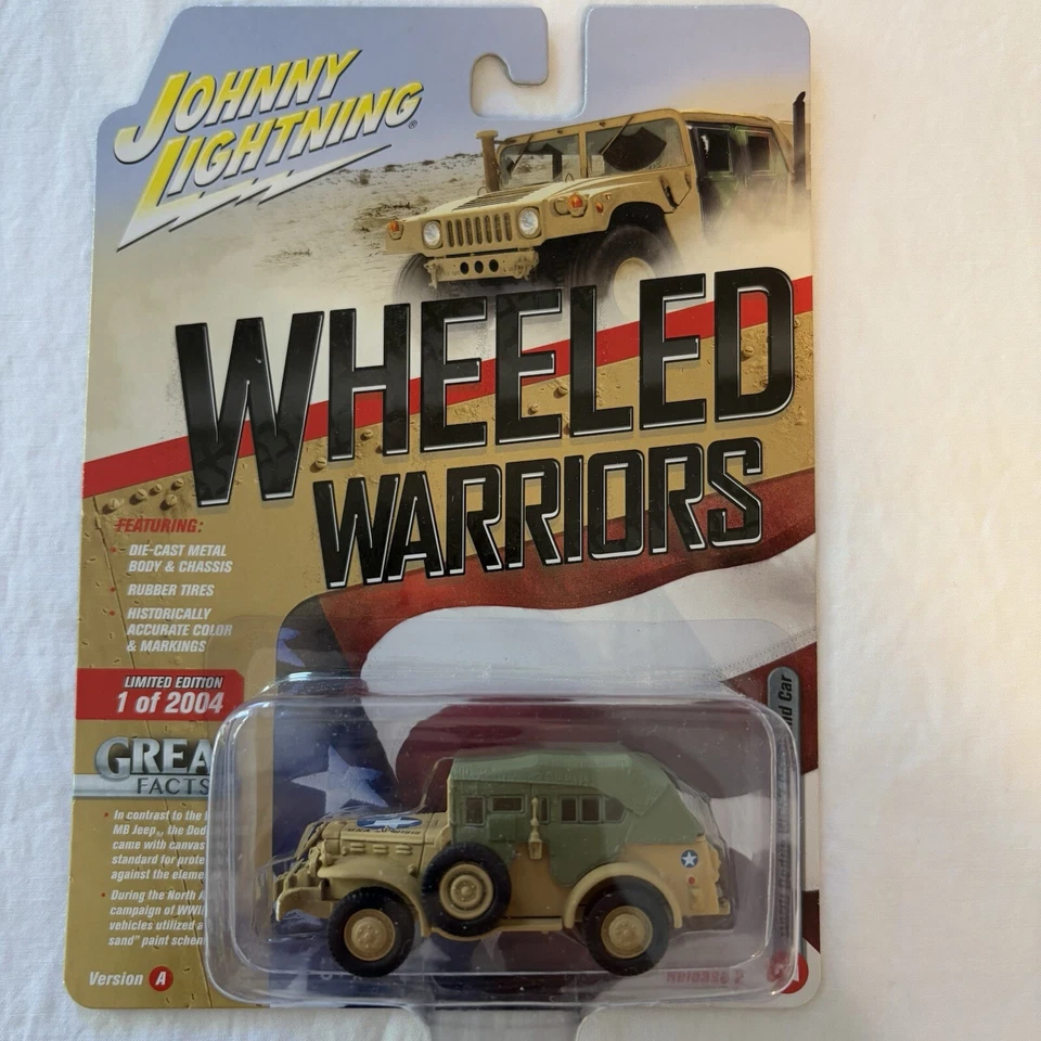 2018 Johnny Lightning WHEELED WARRIORS Set Diecast 1/64 VAR2 HUMMER Willys - Image 3 of 4