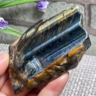 Natural blue tiger's-eye rough raw stone rock specimrn madagescar  122g AP413