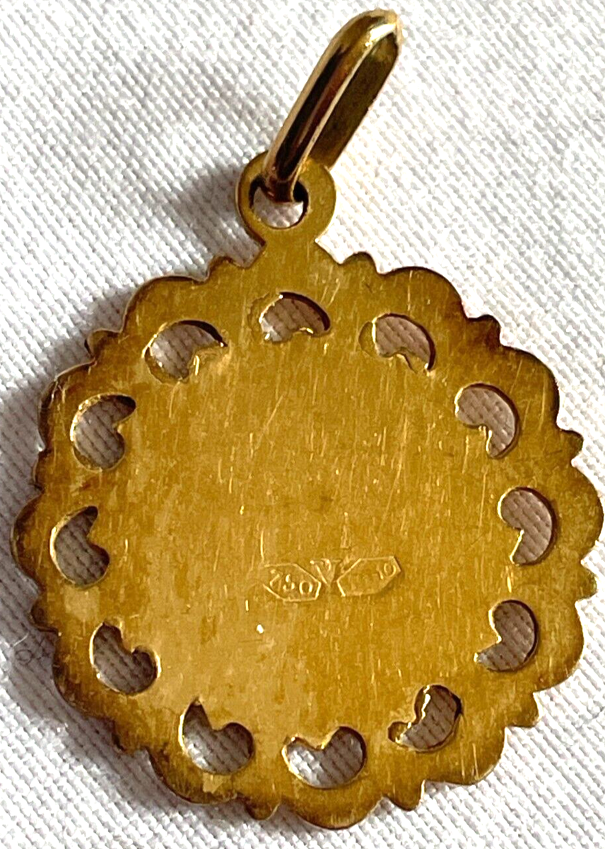 saudi gold ペンダント 18K GOLD SAUDI ARABIAN CROSSED SWORDS PALM TREE CHARM