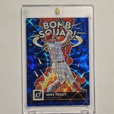 2022 Panini Donruss Bomb Squad Mike Trout Blue 58/249