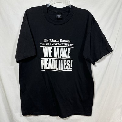 Vintage Atlanta Journal Constitution Single Stitch XL T-Shirt We Make Headlines!