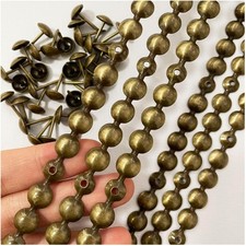 Brass Upholstery Tacks Strips, 10m Nailhead Trims, Set of 10